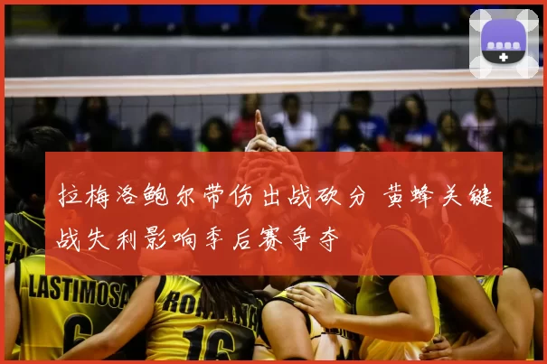 拉梅洛鲍尔带伤出战砍分 黄蜂关键战失利影响季后赛争夺